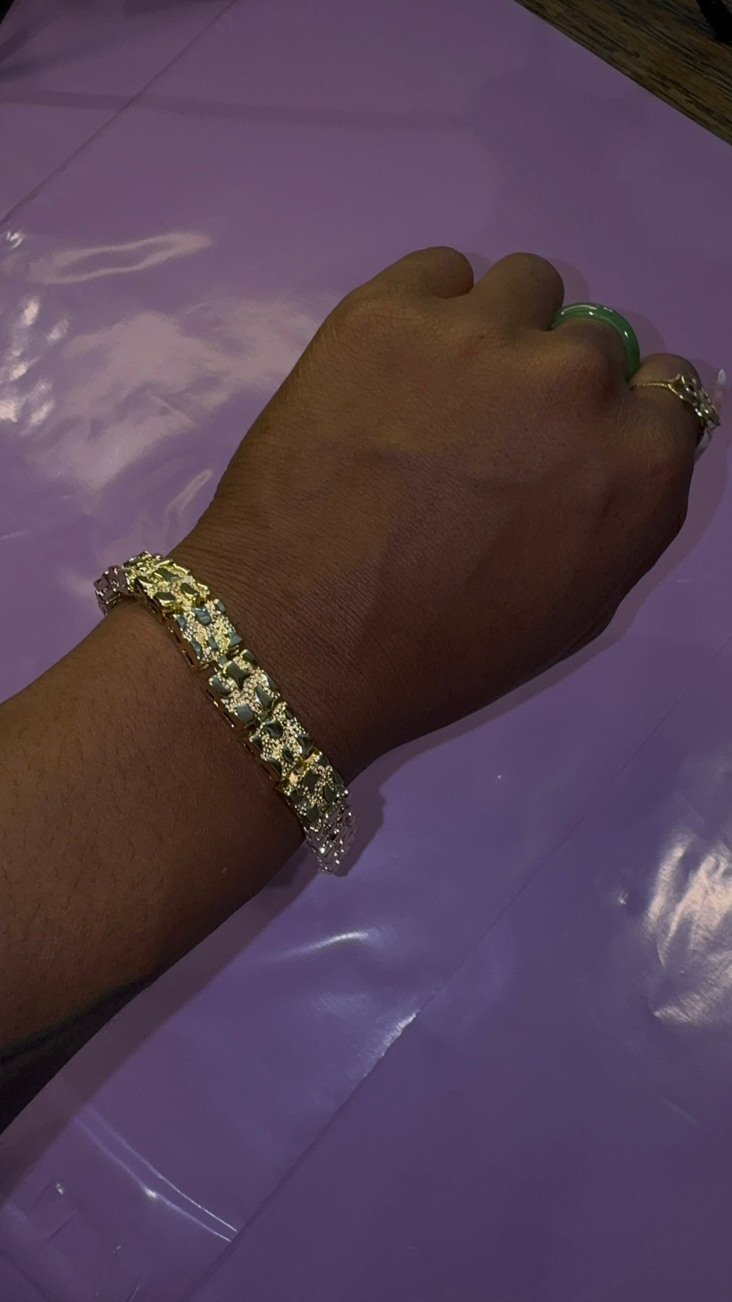 18k Nugget Bracelet