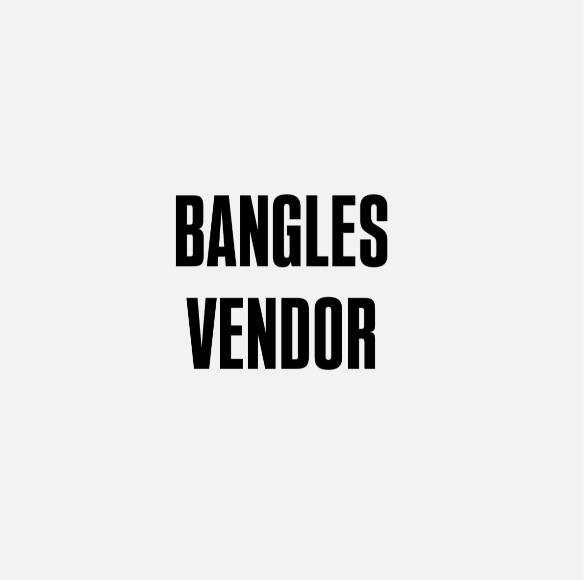 Bangles Vendor