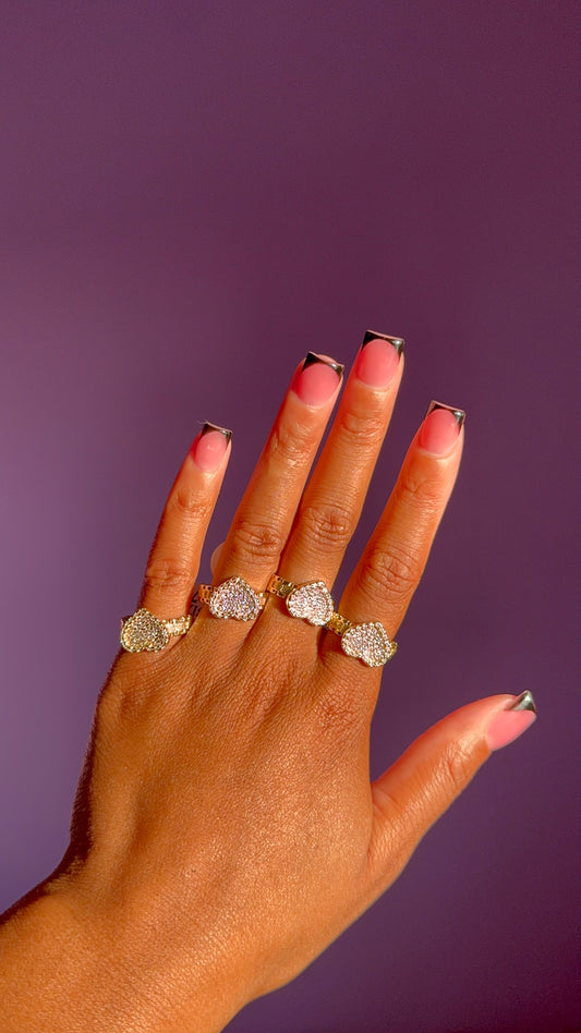 Diamond Hrt Rolex Ring