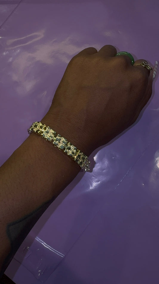 18k Nugget Bracelet