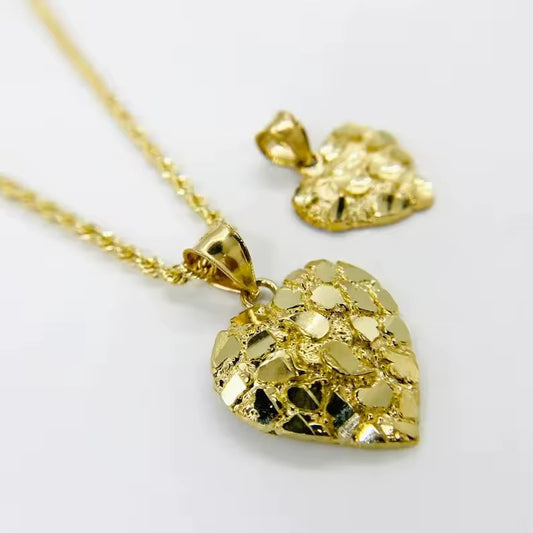 Hrt Nugget Necklace